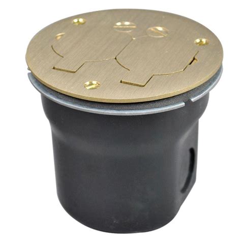 round floor electrical box|recessed floor receptacle box.